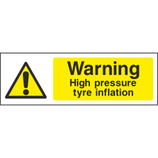 Warning High Tyre Pressure Tyre Inflation